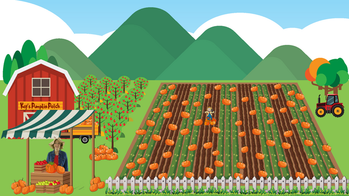 Pumpkin Mosaic Snipping Project